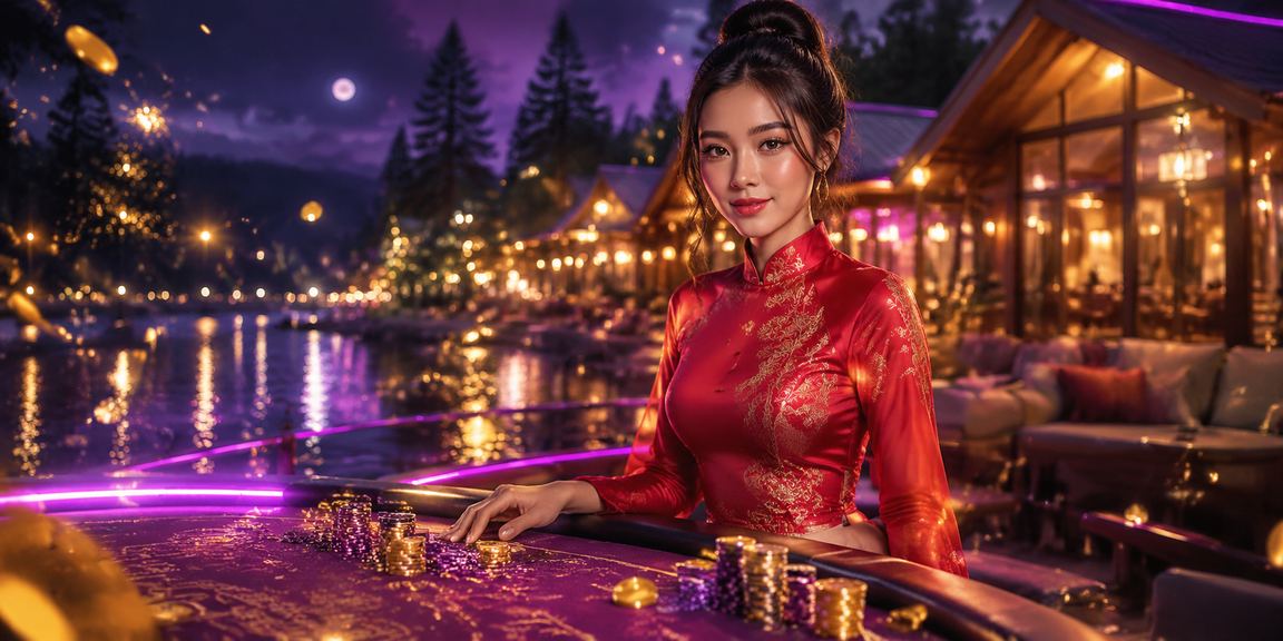 Người chơi mặc áo dài truyền thống tham gia casino tại Đà Lạt qua ứng dụng mobile
